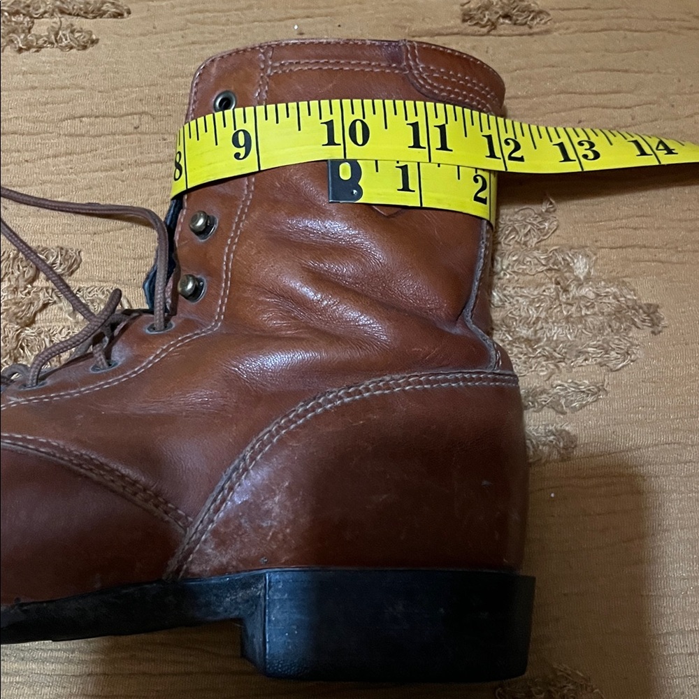 Ariat Women's Kiltie Brown Leather Lace Up Boots Sz 8 - Picture 12 of 13